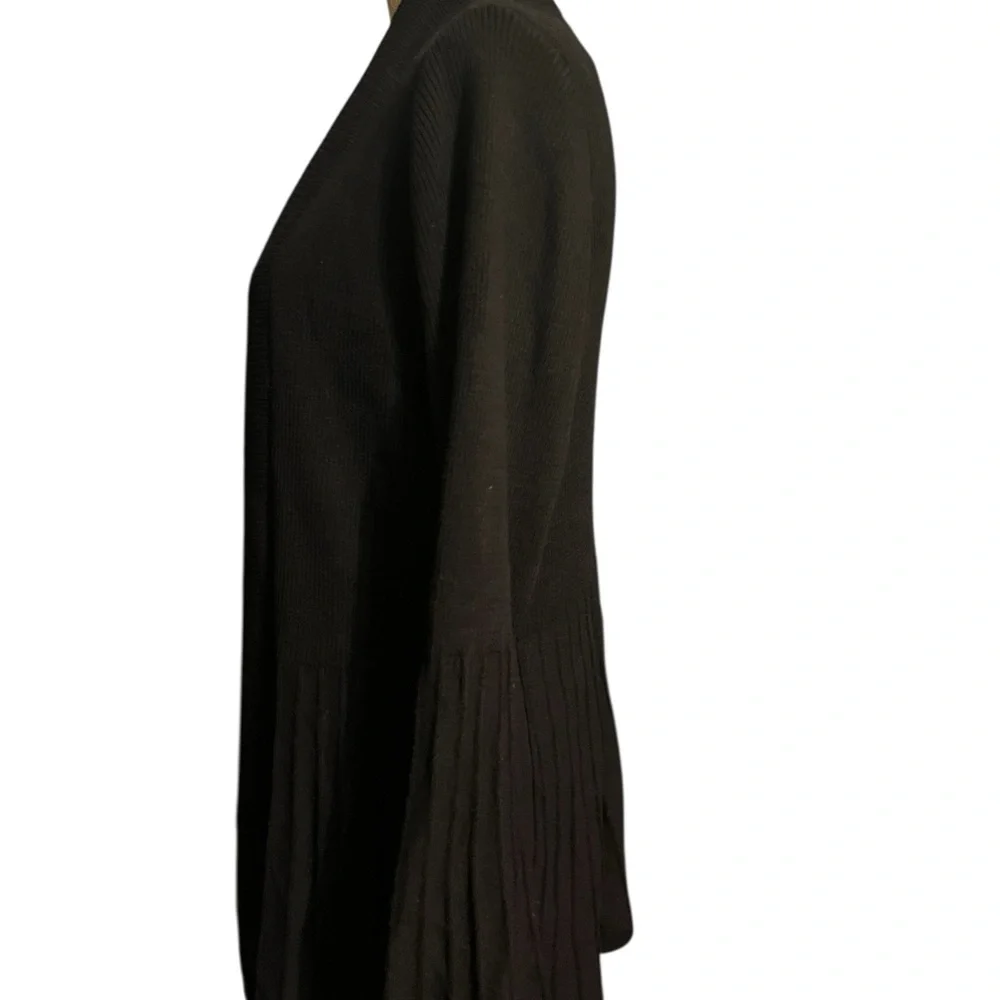 Apt 9 Black Textured Open Front Sweater